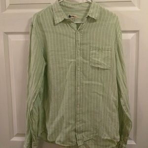Men's J Crew Linen Button Up Size M